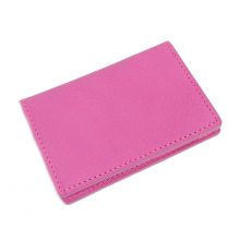 Italian Leather Card Holder (Pink)